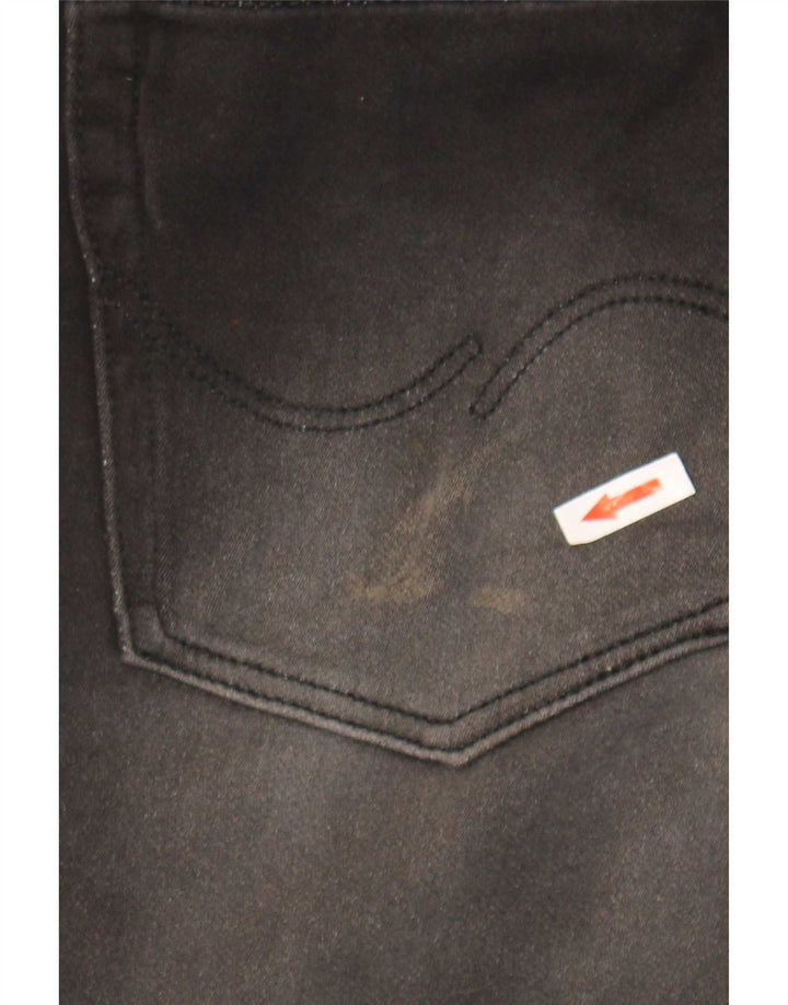 Jack & Jones Masculino GLENN Slim Jeans W32 L34 Algodão Preto