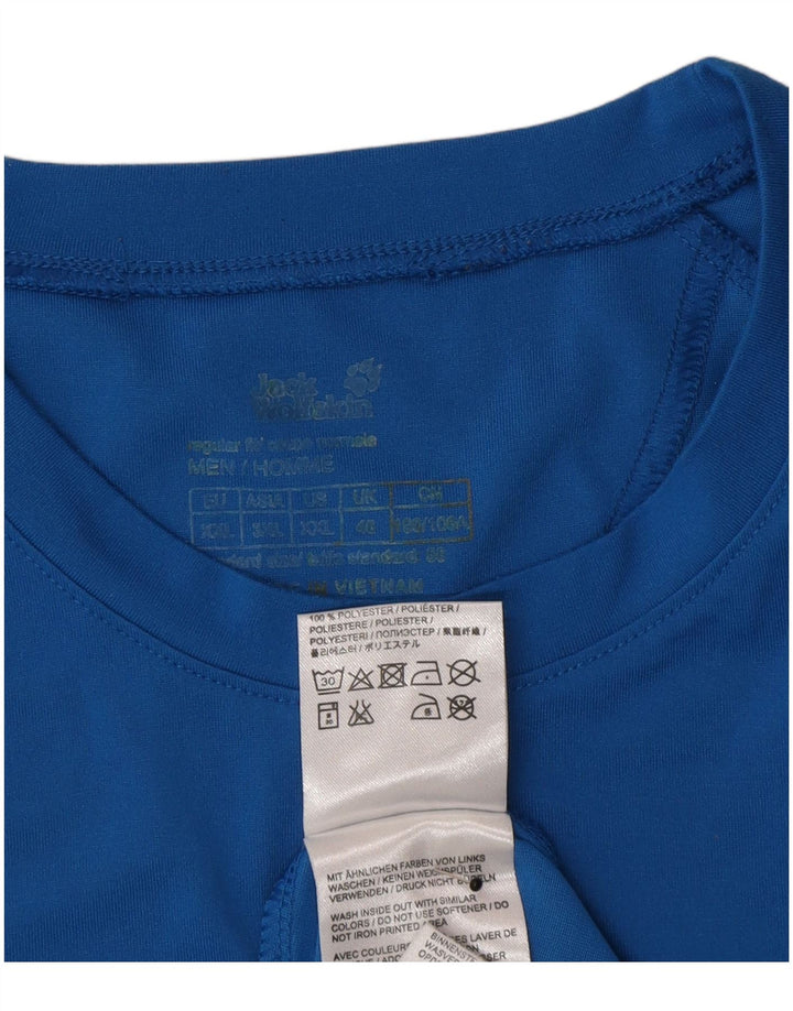 Camiseta masculina Jack Wolfskin UK 46 2XL poliéster azul