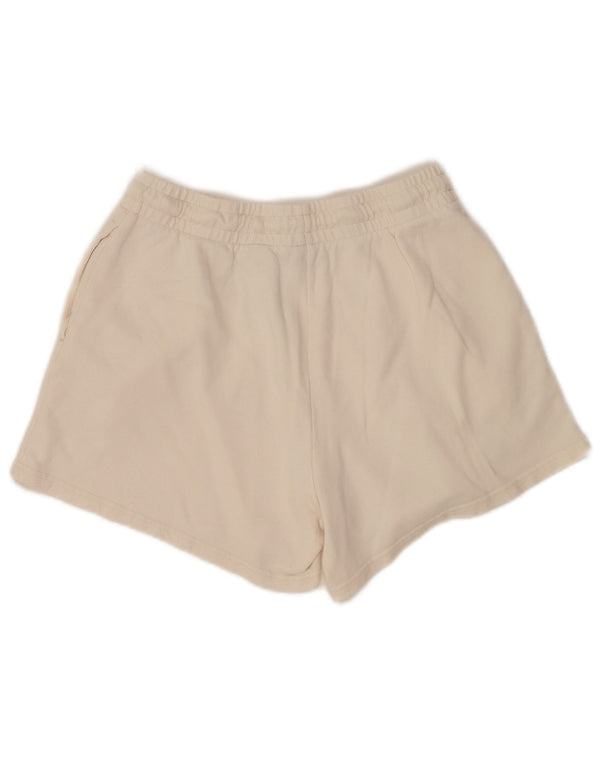 Shorts esportivos gráficos femininos The North Face UK 12 algodão branco médio