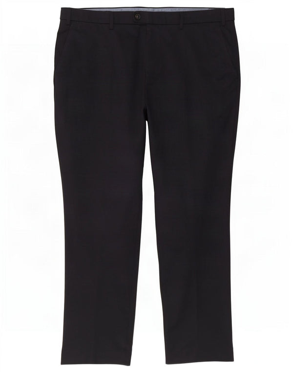 Calça masculina Marks & Spencer Slim Fit W40 L29 Azul Marinho Algodão