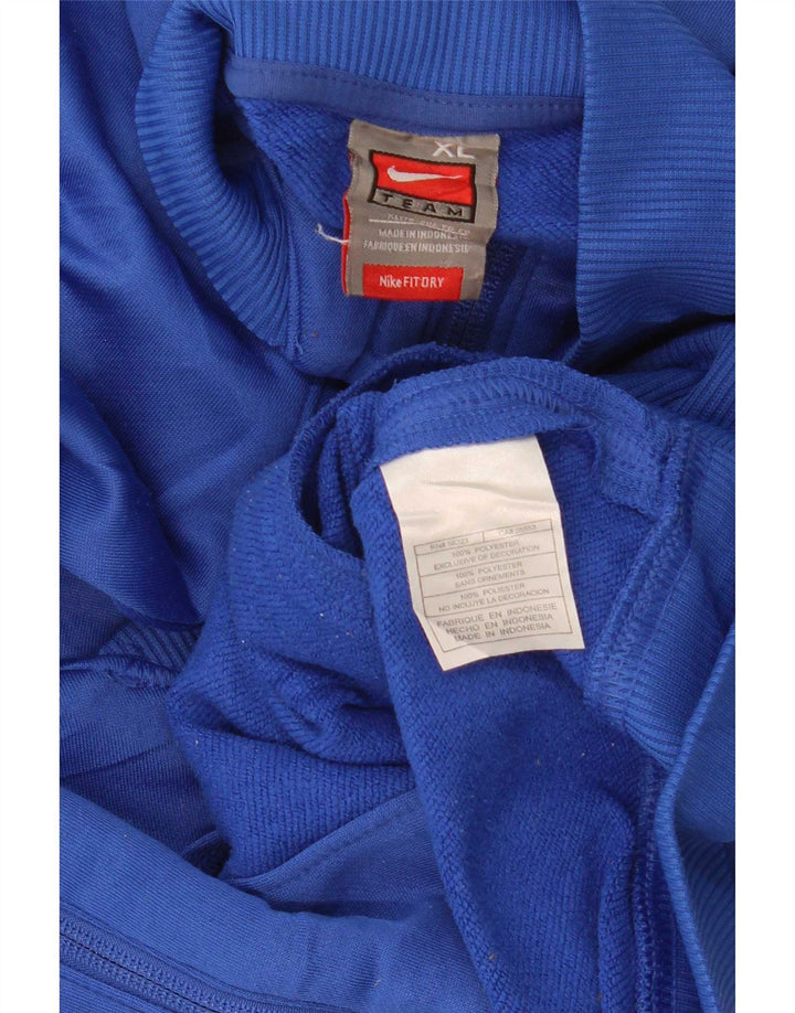 Nike Womens Tracksuit Top Jacket UK 18 XL Azul Colourblock Poliéster