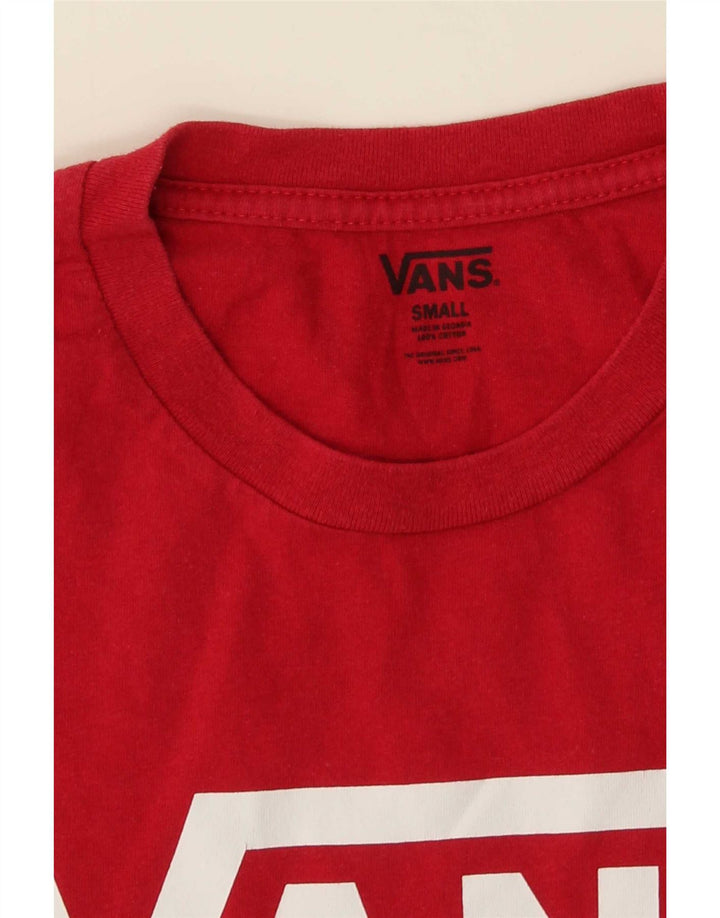 Camiseta Vans Masculina Graphic Top Pequeno Algodão Vermelho