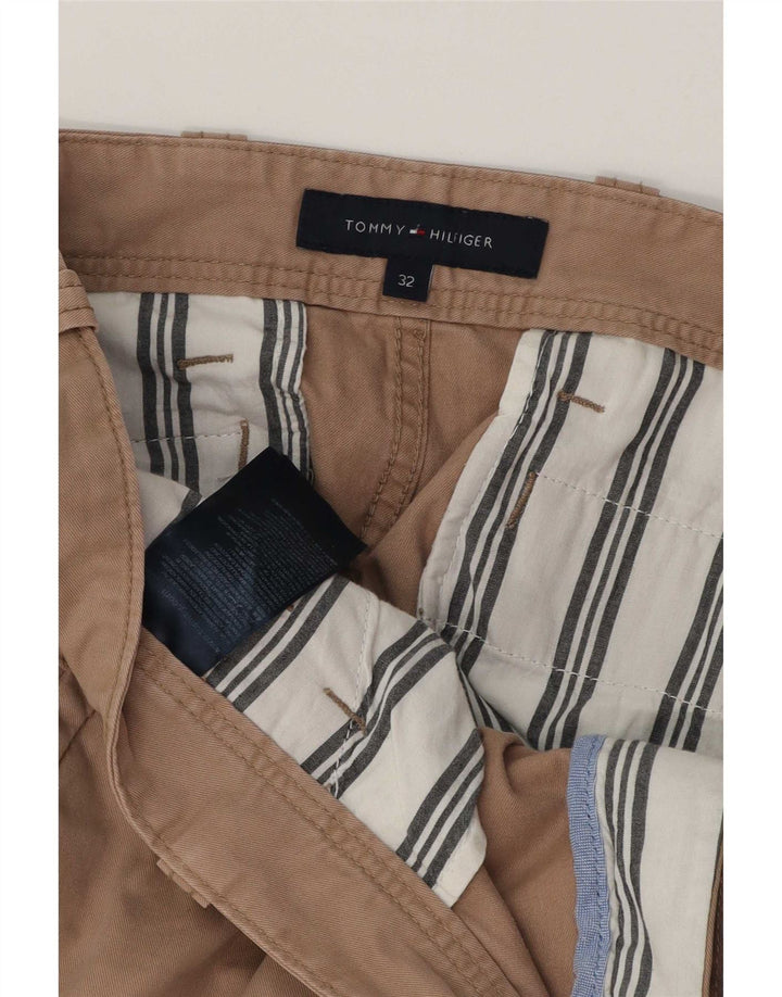 Shorts cargo masculino Tommy Hilfiger W32 algodão bege médio