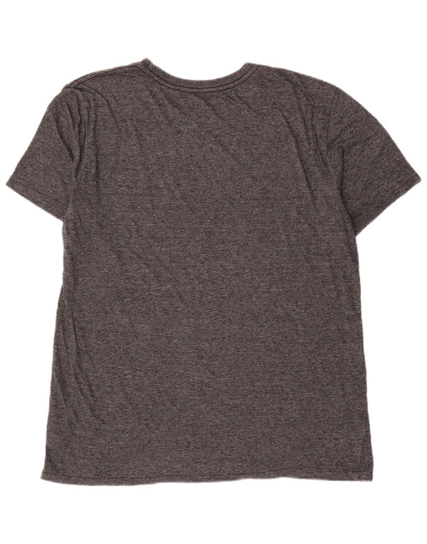 Camiseta masculina Hurley grande poliéster manchado cinza