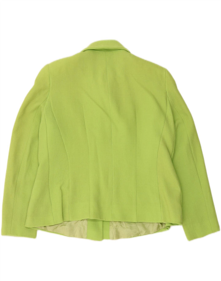 Jaqueta blazer feminina vintage com 5 botões IT 44 verde médio