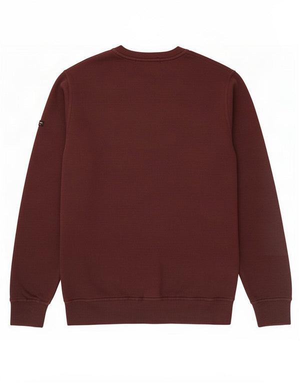 Suéter masculino Superdry com gola redonda XS algodão marrom