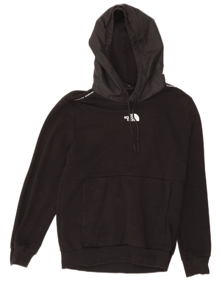 Suéter masculino com capuz The North Face médio algodão preto