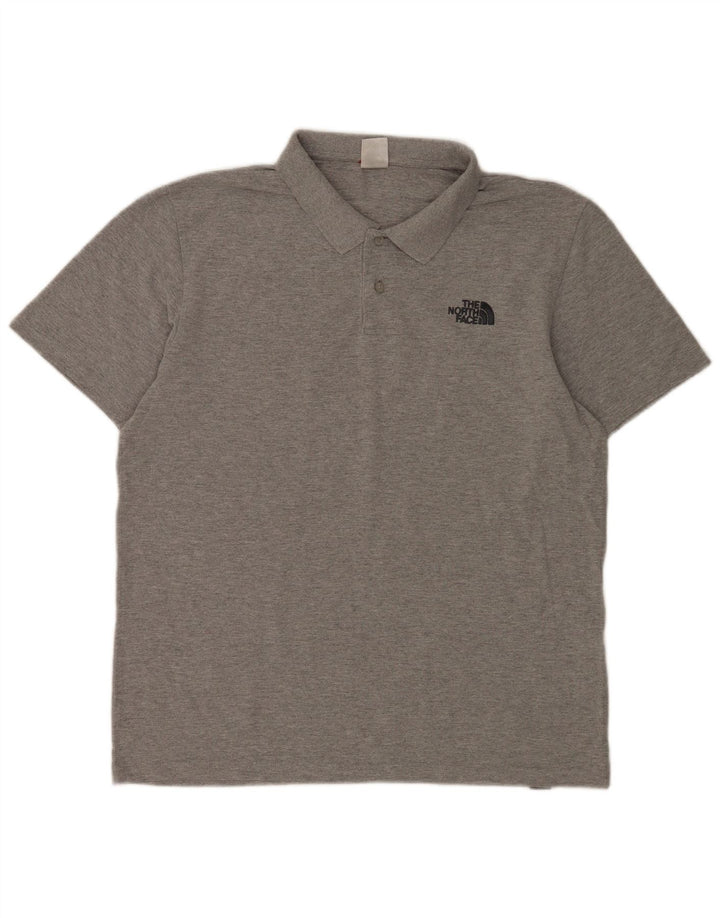 Camisa polo masculina The North Face grande algodão cinza