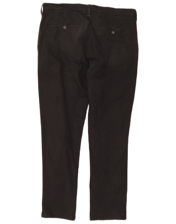 Calça Chino Masculina Slim Fit Marks & Spencer W34 L29 Algodão Preto