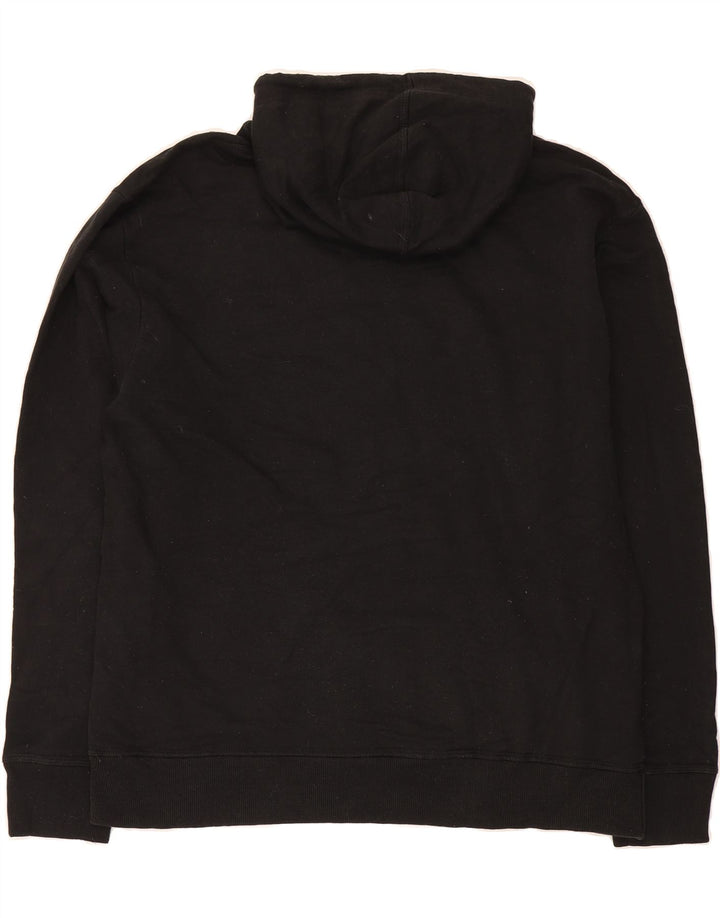 CHAMPION Mens Graphic Hoodie Jumper XL Black Cotton Vintage Champion and Second-Hand Champion from Messina Hembry 