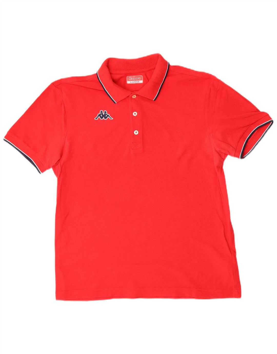 Camisa polo masculina KAPPA grande algodão vermelho