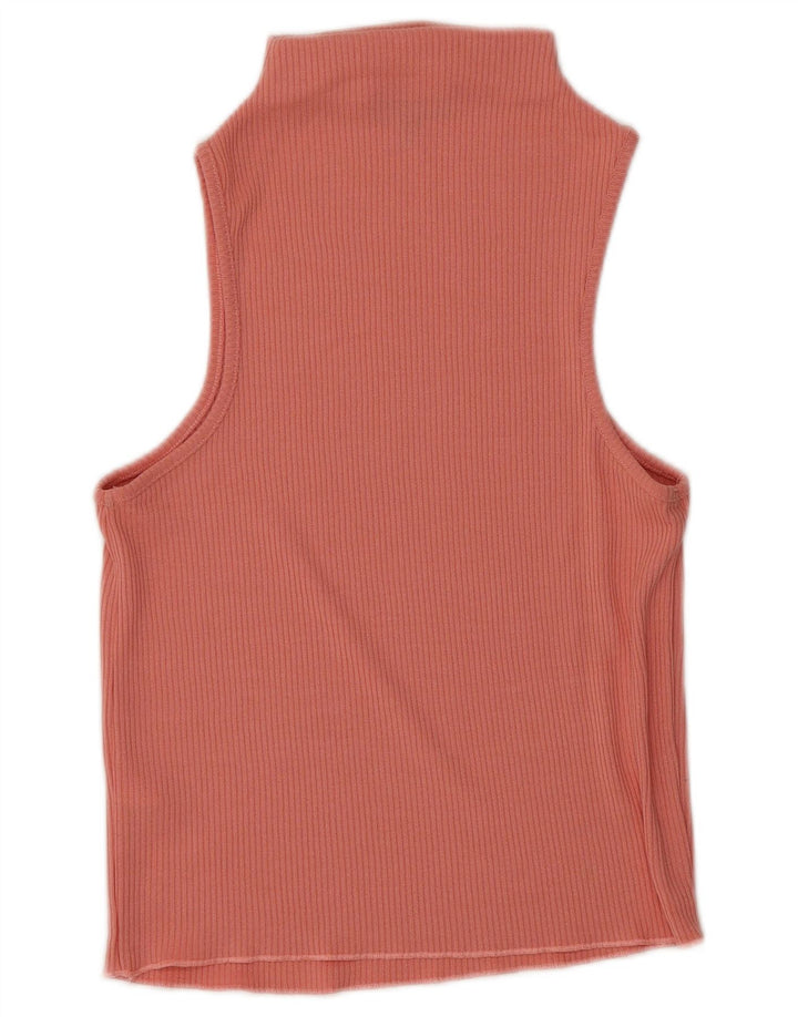 Colete feminino Topshop UK 10 pequeno rosa