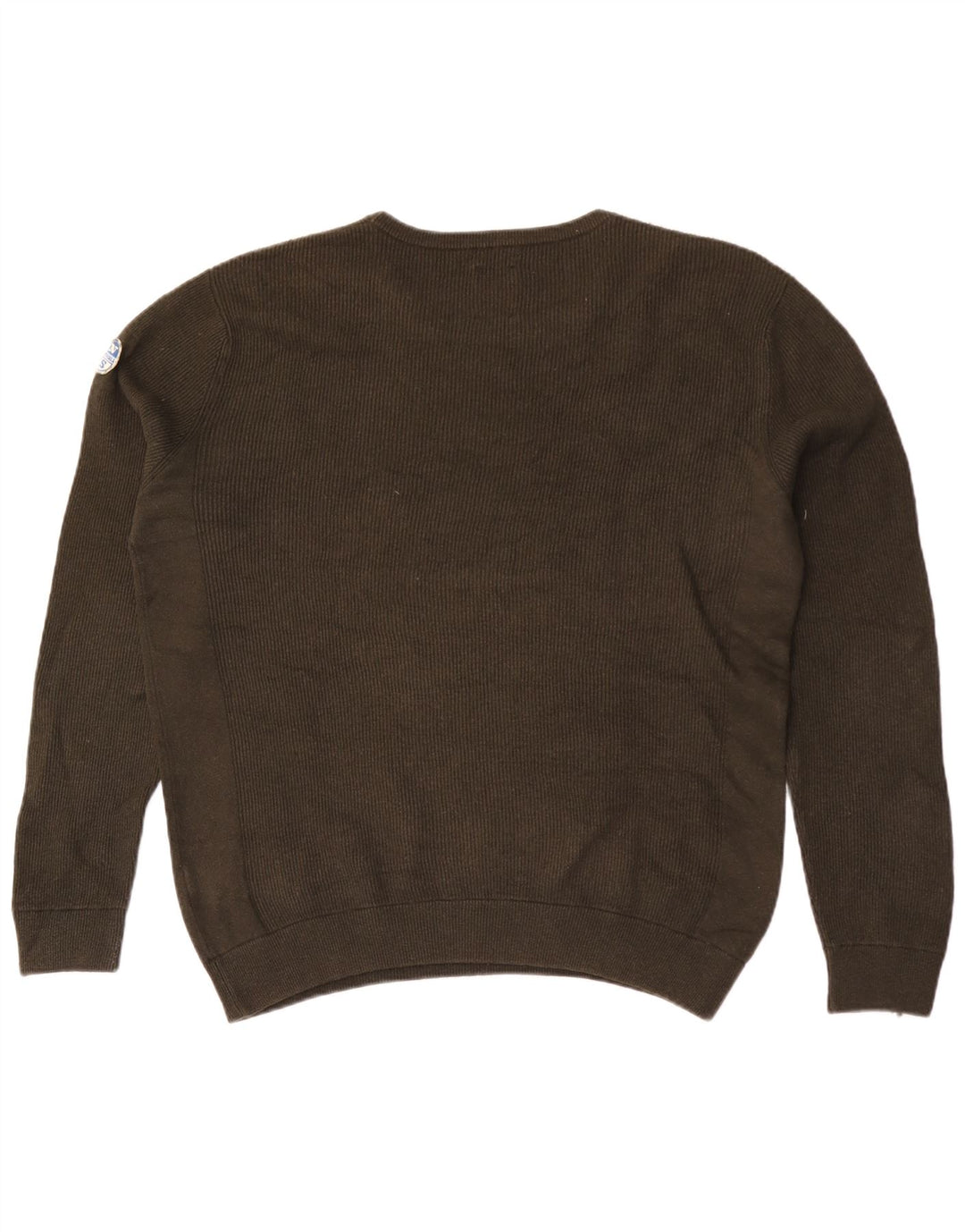 Suéter masculino North Sails com gola redonda e algodão cáqui XL