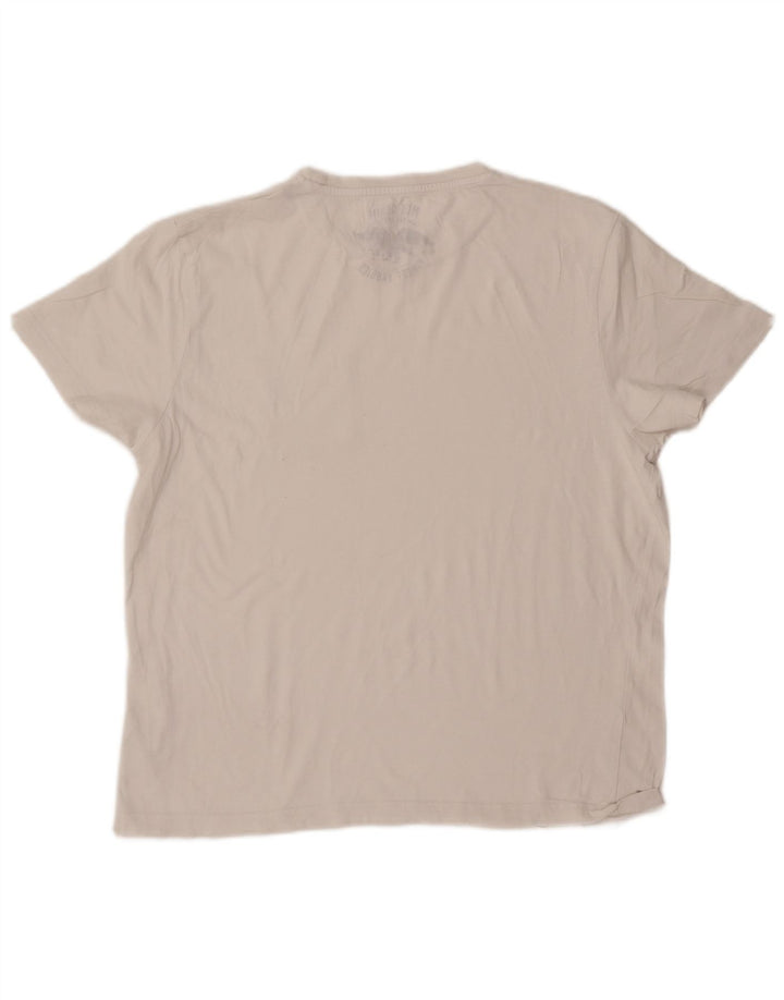 Camiseta masculina Marlboro Classics grande algodão branco