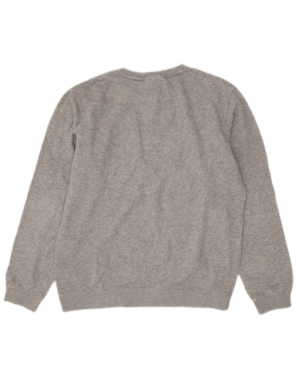 Moletom gráfico masculino Nike Jumper cinza médio algodão manchado