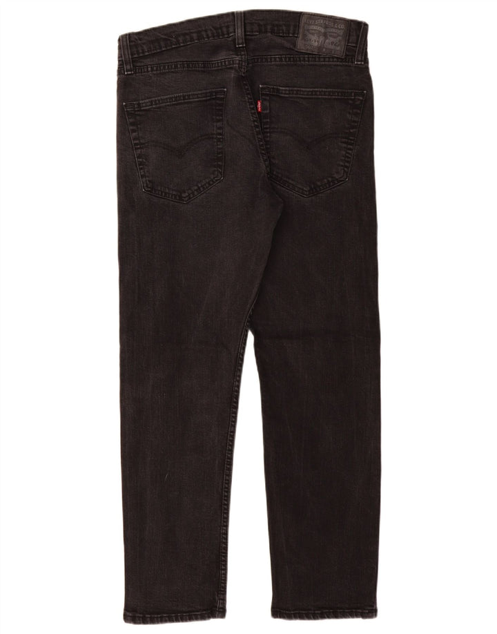 Levi's Masculino 502 Tapered Jeans W32 L30 Algodão Preto