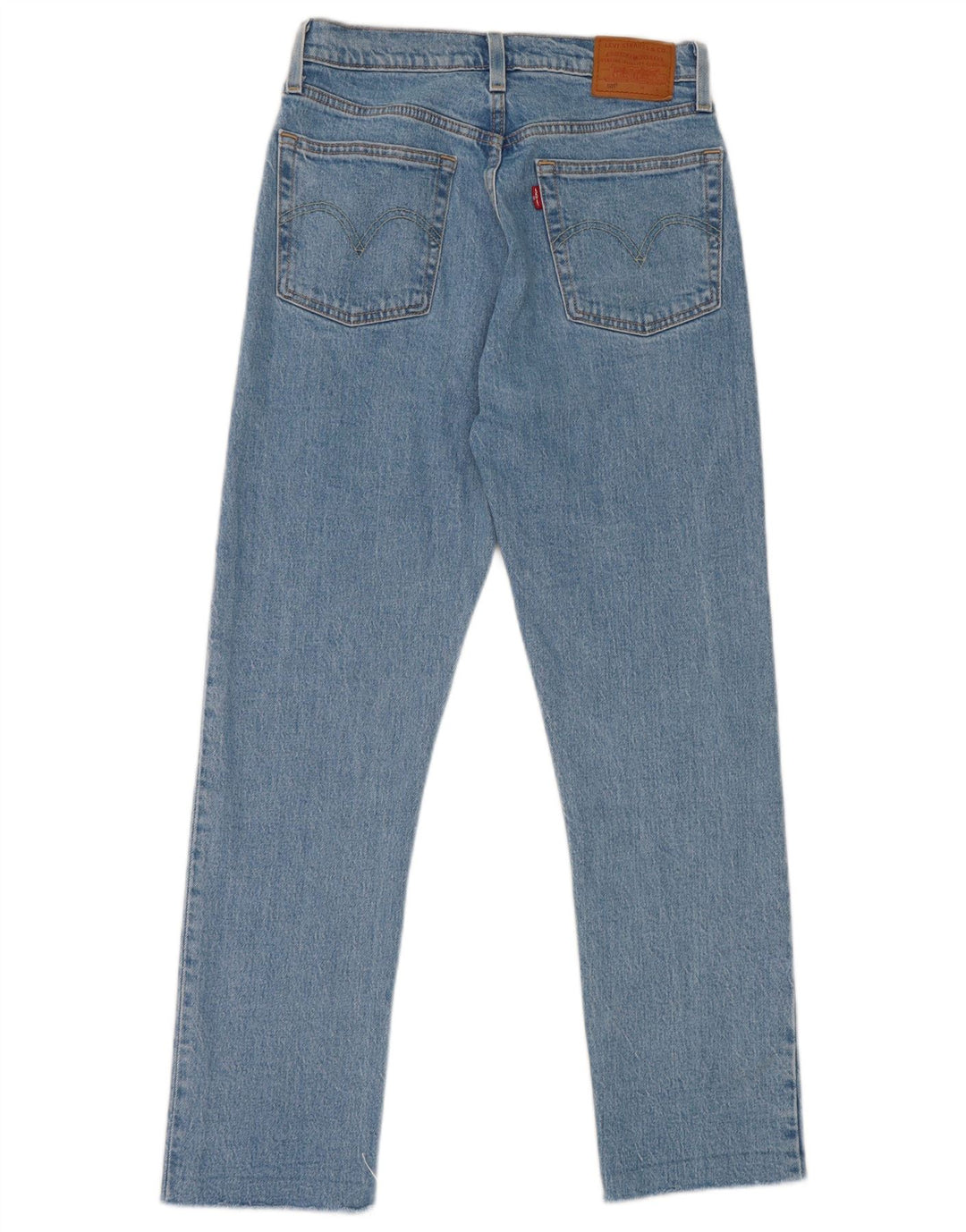 Calça jeans feminina Levi's 501 Straight W26 L28 azul algodão
