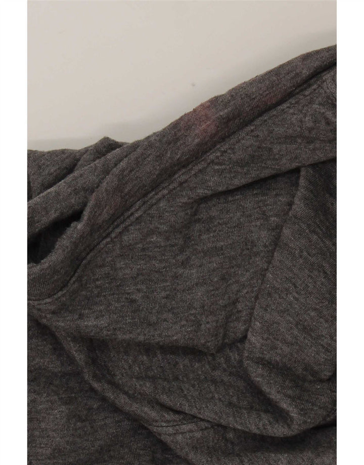 Nike Womens Hoodie Jumper UK 14 Médio Cinza Algodão