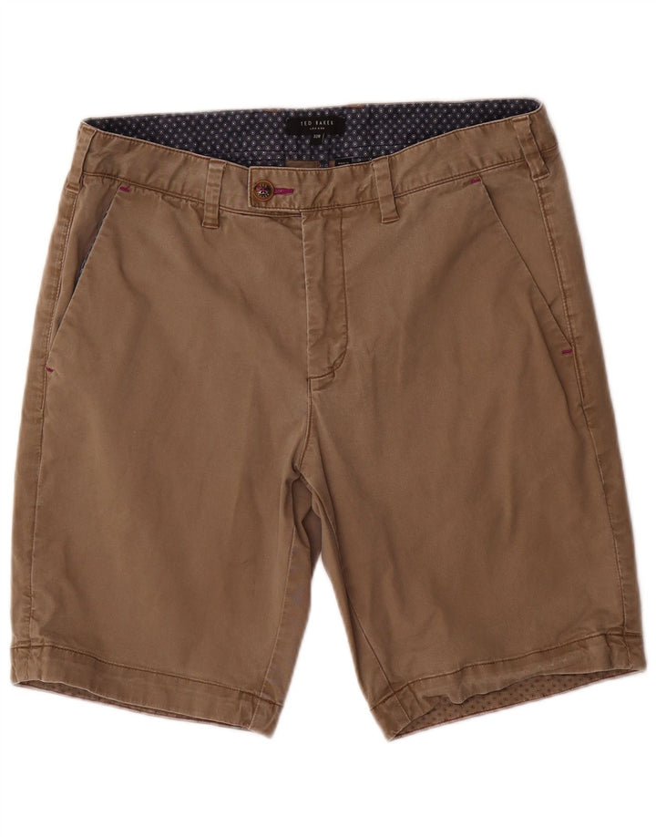Shorts Chino Masculino Ted Baker W32 Algodão Marrom Médio