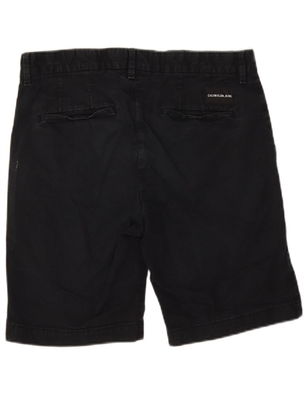Calvin Klein Mens Chino Shorts W30 Médio Algodão Azul Marinho