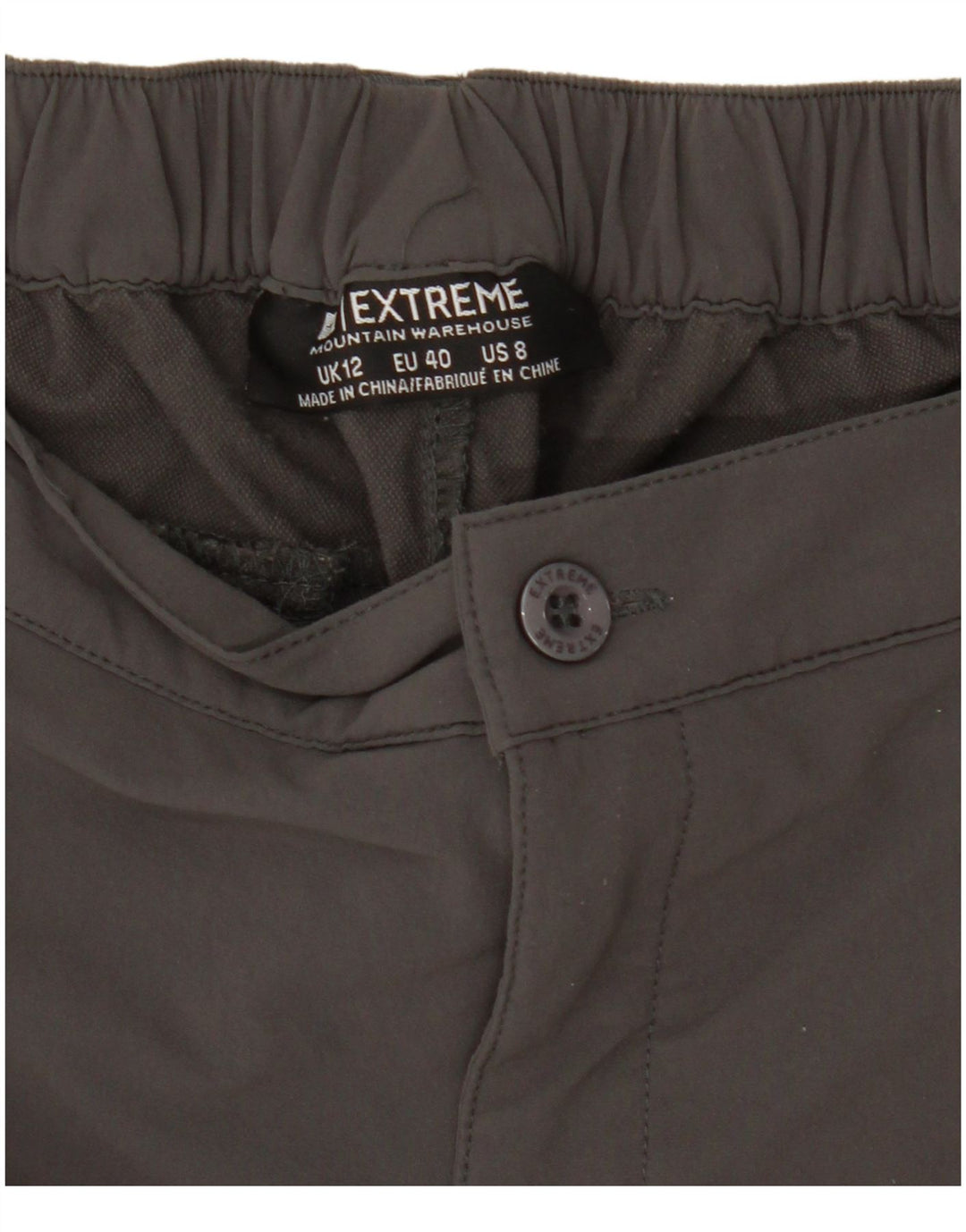 Shorts cargo feminino Mountain Warehouse UK 12 médio W29 cinza