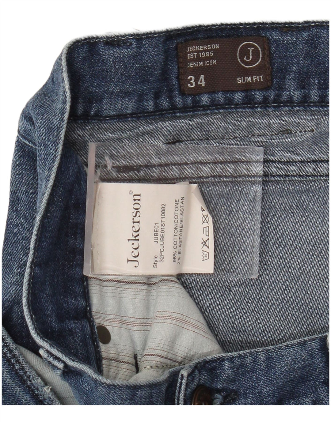 Shorts jeans masculino JECKERSON W34 grande algodão azul