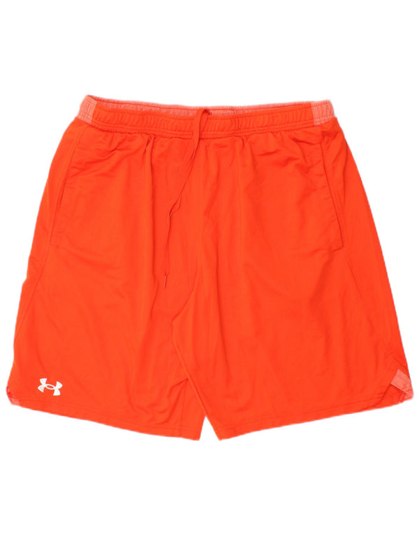 UNDER ARMOUR Mens Sport Shorts XL Laranja Poliéster
