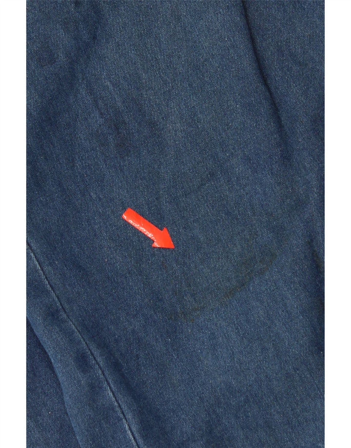 Trussardi Mens Straight Jeans W33 L30 Azul Algodão