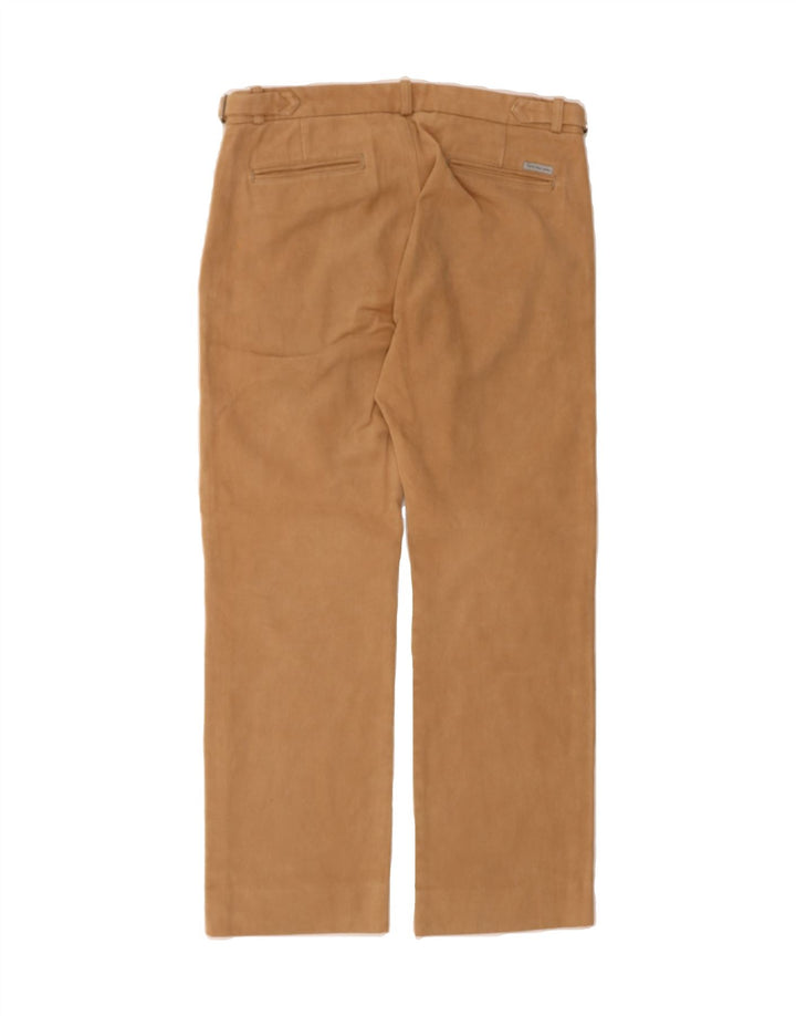 CALVIN KLEIN JEANS Mens Pegged Chino Trousers W33 L29 Brown Cotton Vintage Calvin Klein Jeans and Second-Hand Calvin Klein Jeans from Messina Hembry 