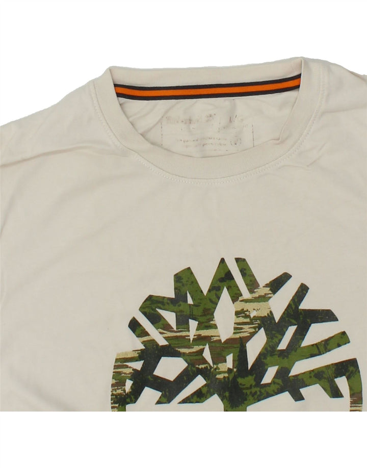Camiseta masculina gráfica TIMBERLAND grande branco