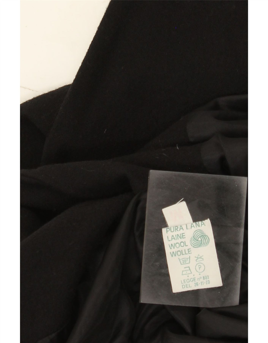 Jaqueta blazer feminina vintage com 1 botão Reino Unido 14 lã preta média