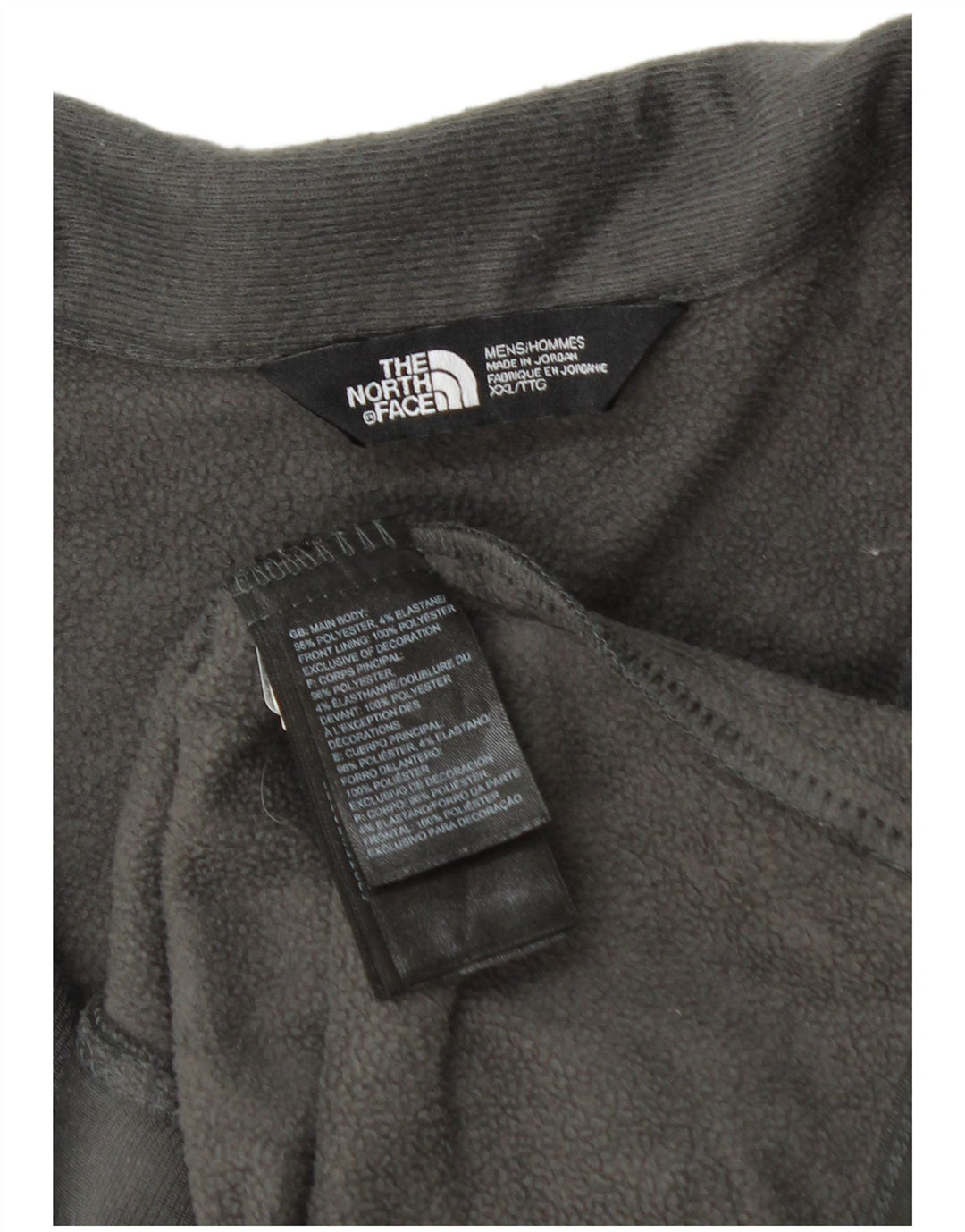 Jaqueta masculina de agasalho THE NORTH FACE 2XL poliéster manchado cinza