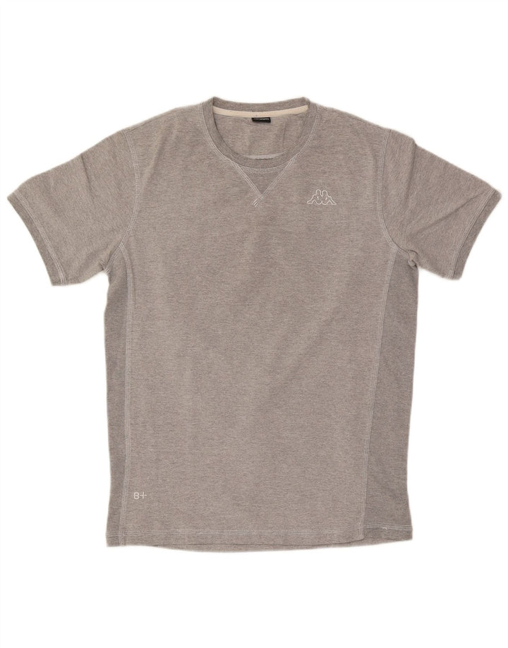 Camiseta masculina Kappa grande cinza manchada
