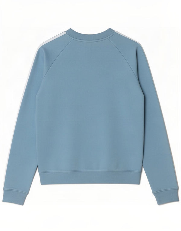 Adidas Womens Sweatshirt Jumper UK 8 Pequeno Azul Algodão