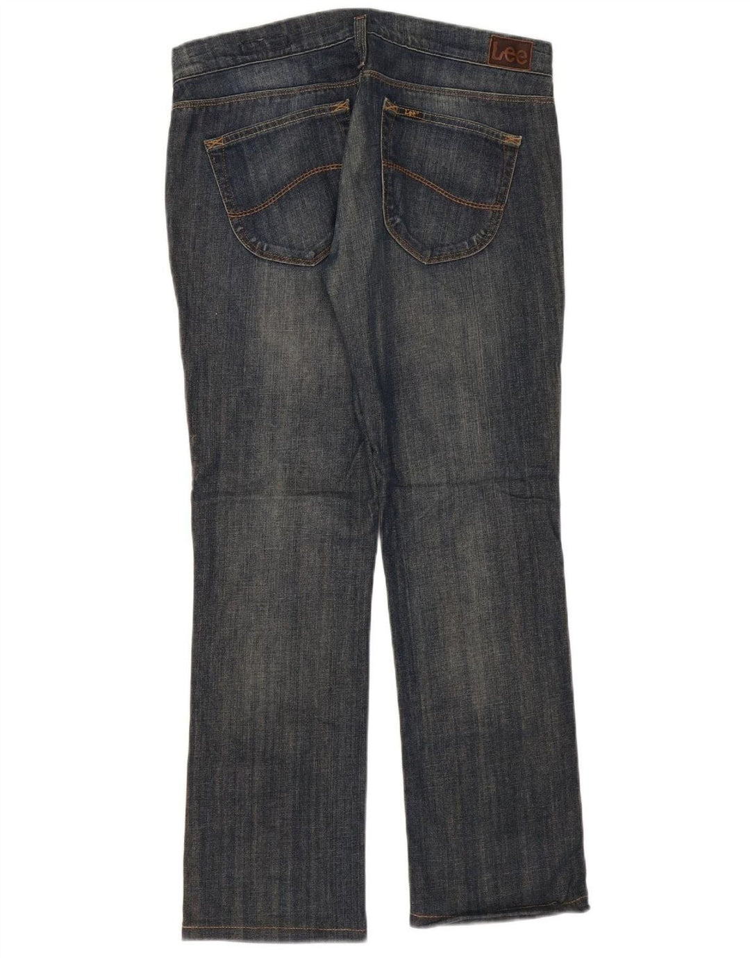 LEE Womens Lynn Straight Jeans W31 L29 Azul Algodão
