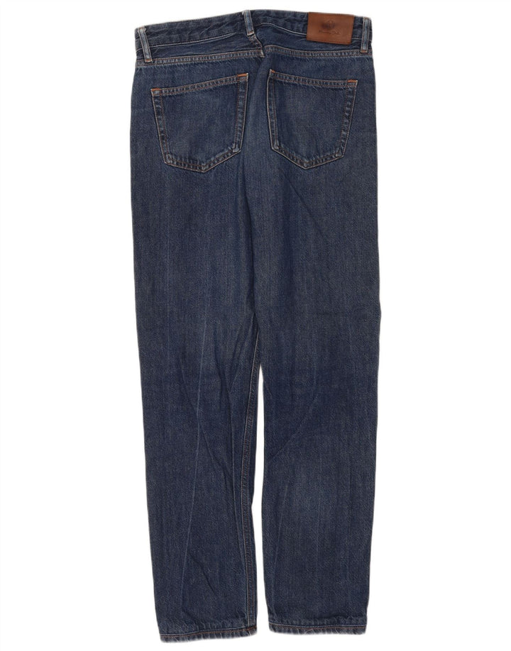 Calça jeans reta masculina MASSIMO DUTTI EU 38 pequena W30 L30 algodão azul