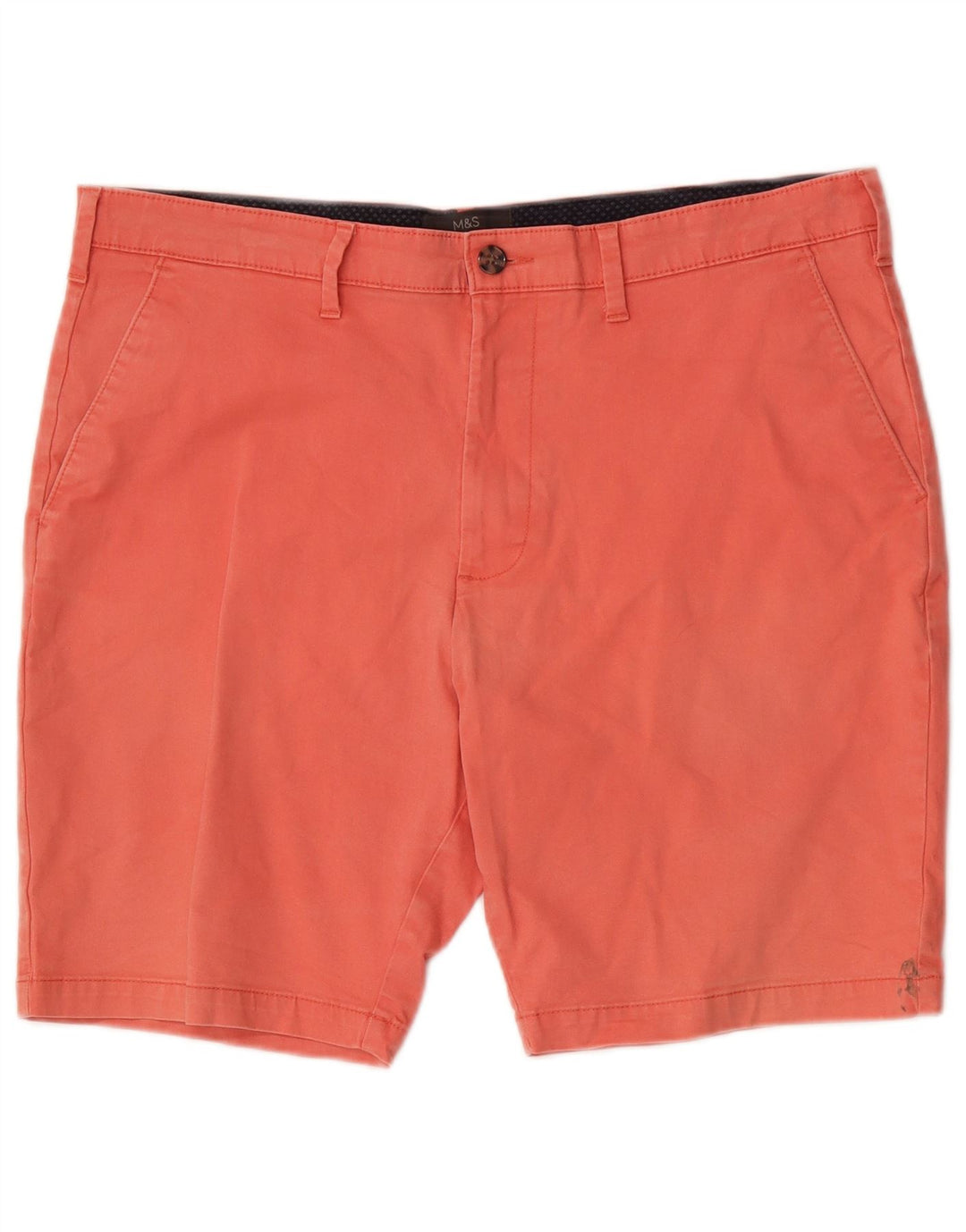 Shorts Chino masculino Marks & Spencer W36 grande algodão rosa