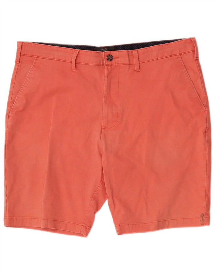 Shorts Chino masculino Marks & Spencer W36 grande algodão rosa