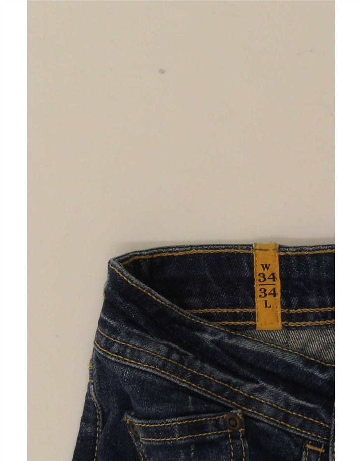 Meltin' Pot jeans reto feminino W34 L34 algodão azul
