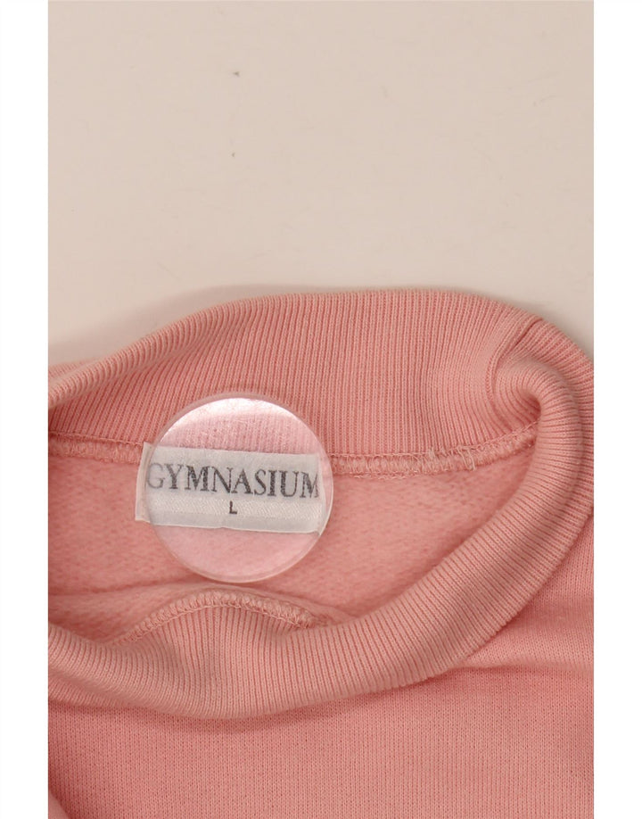 Suéter feminino grande com estampa gráfica GYMNASIUM Reino Unido 16 grande rosa