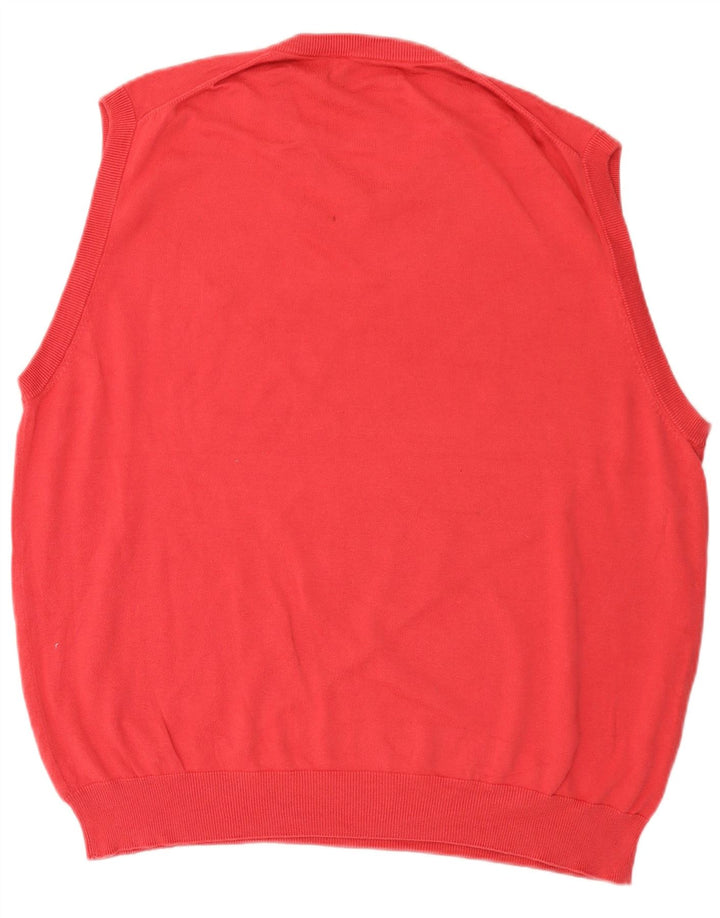 Chaps Mens Colete Regata 2XL Algodão Rosa