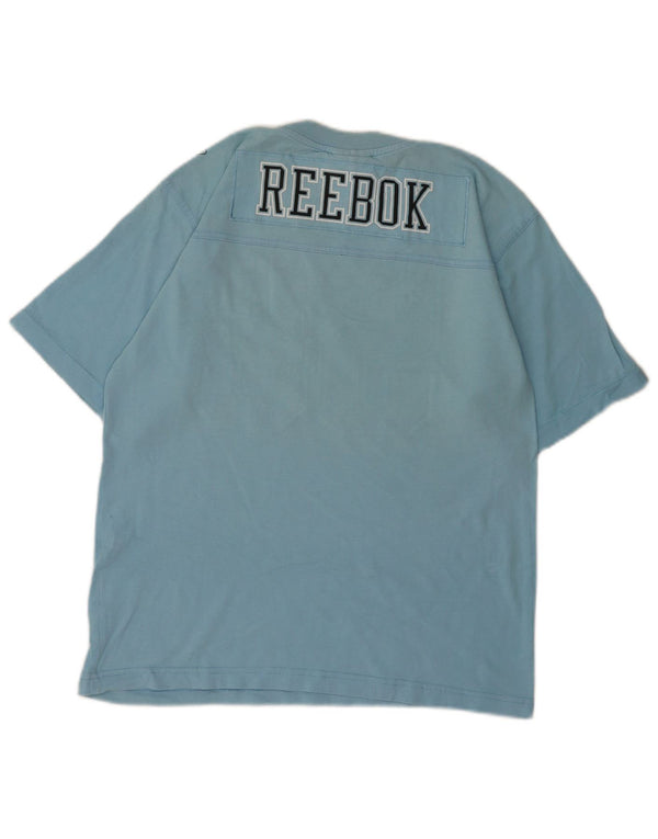 Camiseta masculina Reebok Graphic Top pequeno algodão azul