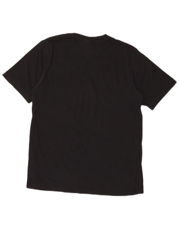 Adidas Mens Camiseta Top Médio Algodão Preto