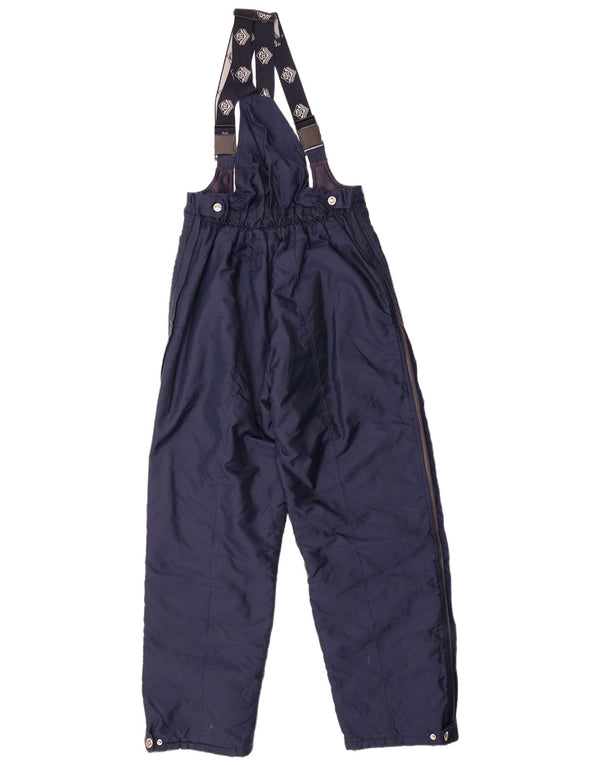 Calça de esqui masculina vintage XL azul marinho Colourblock poliamida
