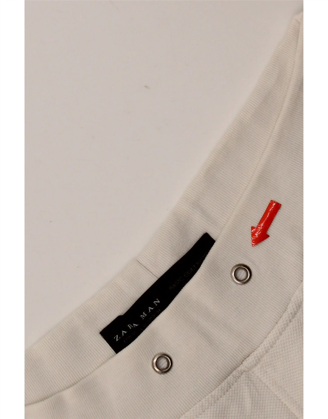 Zara Mens Chino Shorts Médio W31 Algodão Branco