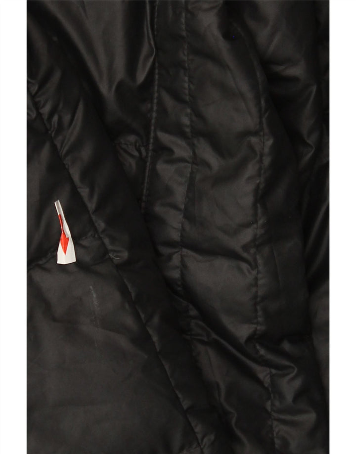 Casaco acolchoado Nike feminino UK 6 XS preto poliéster