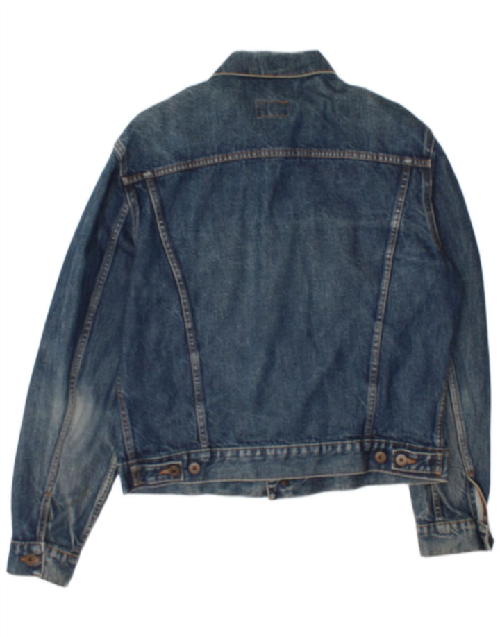 Jaqueta jeans masculina Terranova UK 40 grande algodão azul