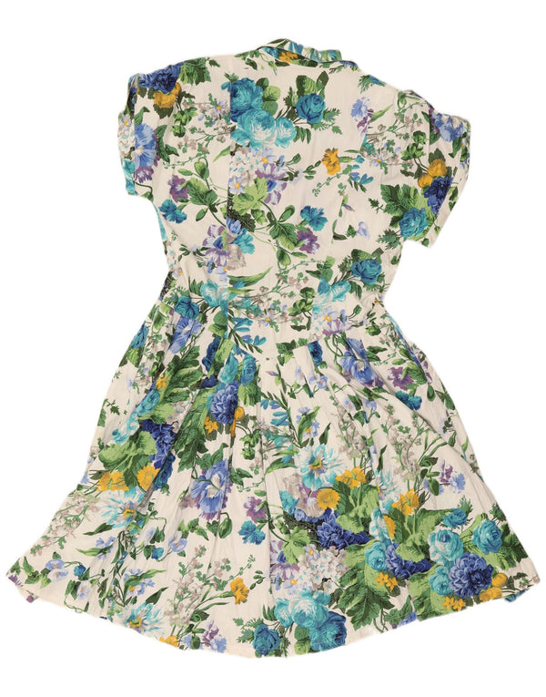 Vestido Express Feminino A-Line UK 14 Grande Floral Branco