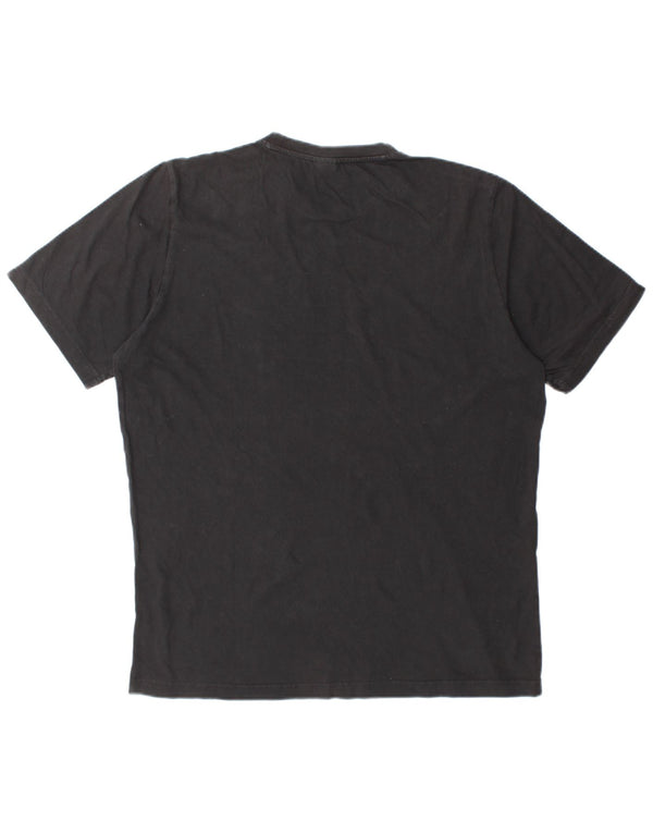 ADIDAS Mens Graphic T-Shirt Top Grande Preto