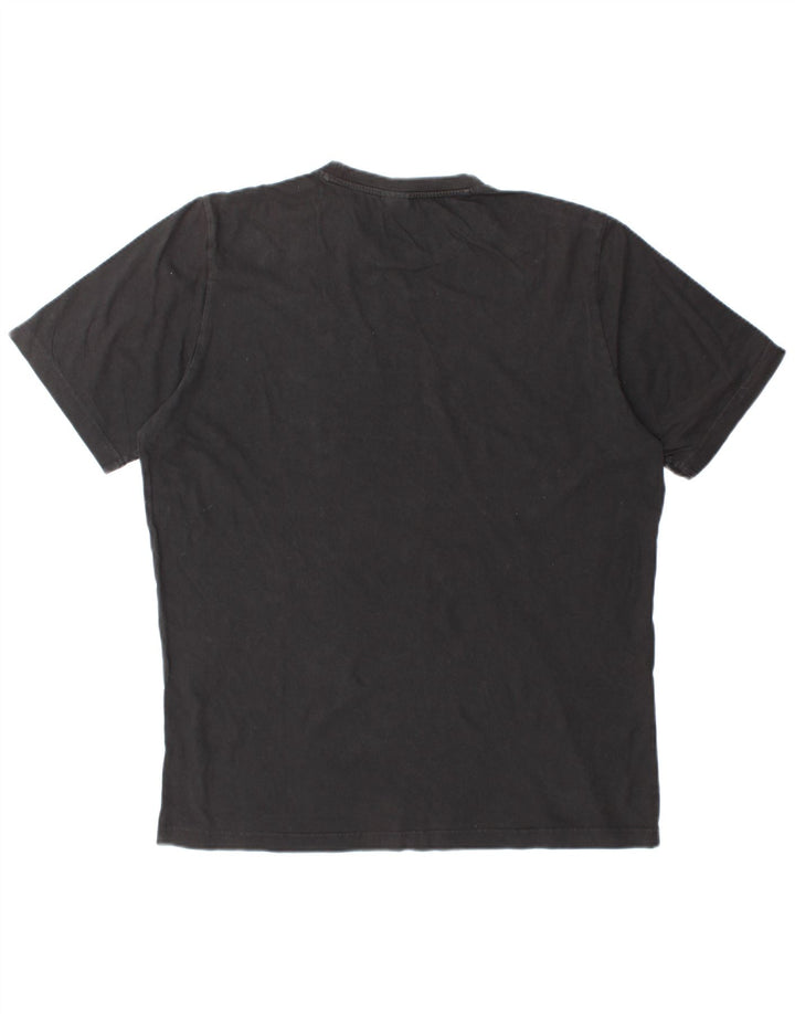 ADIDAS Mens Graphic T-Shirt Top Grande Preto